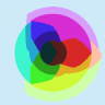 RGB Color Wheel (median cut 16 colors)