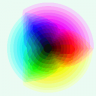 RGB Color Wheel (median cut 256 colors)