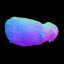 Buggy rendering of Itokawa asteroid